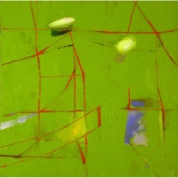 Green with Puffy Things